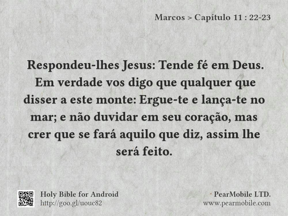 Marcos, Capítulo 11:22-23